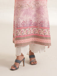 Dull Raw Silk Trouser