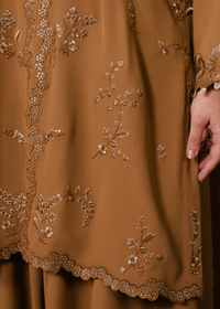 Sepia Embroidered Suit
