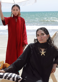 Red Luxury Embroidered Suit