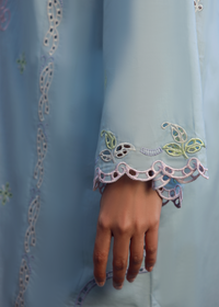Ice Blue Luxury Embroidered Suit