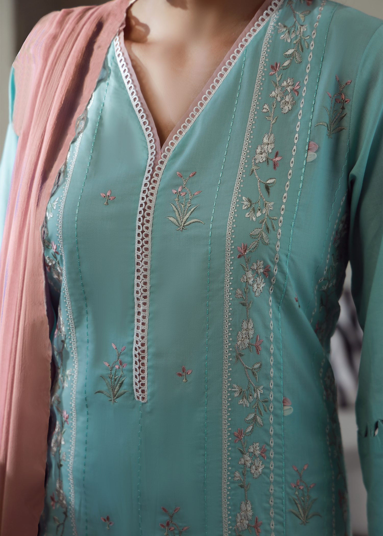 lawn printed suit