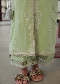 Mint Green Luxury Embroidered Suit
