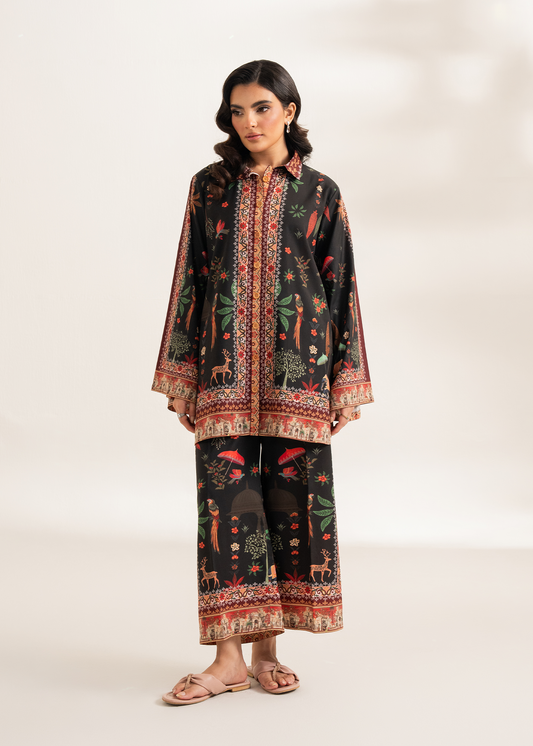 Black Printed Co-ord