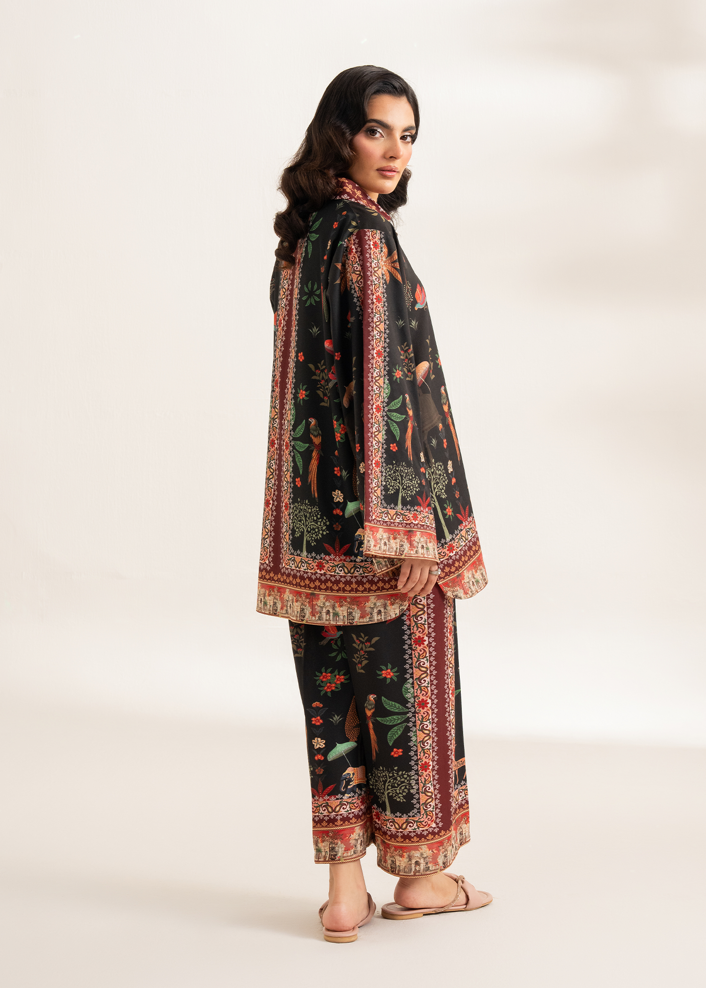 Black Printed Co-ord