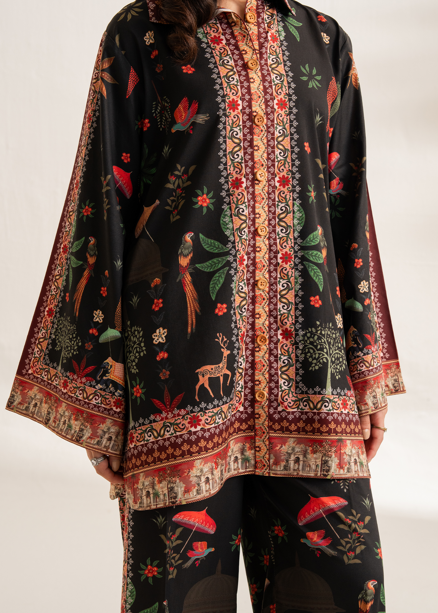 Black Printed Co-ord