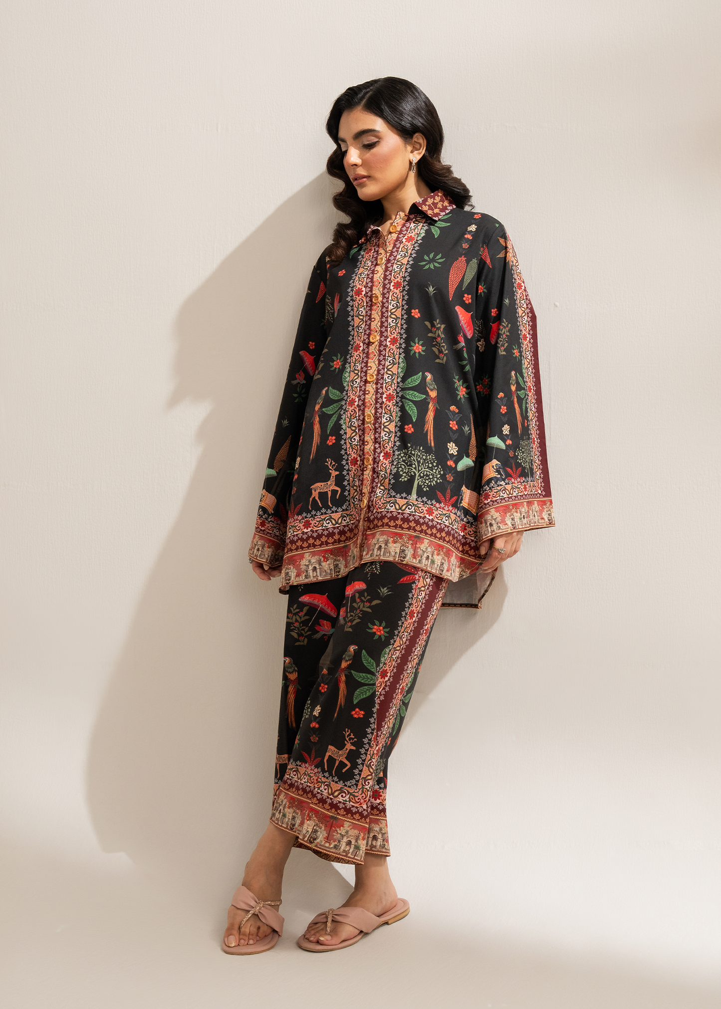Black Printed Co-ord