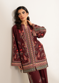 Maroon Printed Co-ord