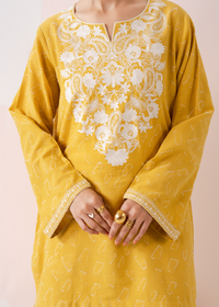Mustard Embroidered Co-ord