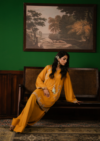 Tumeric Embroidered Suit