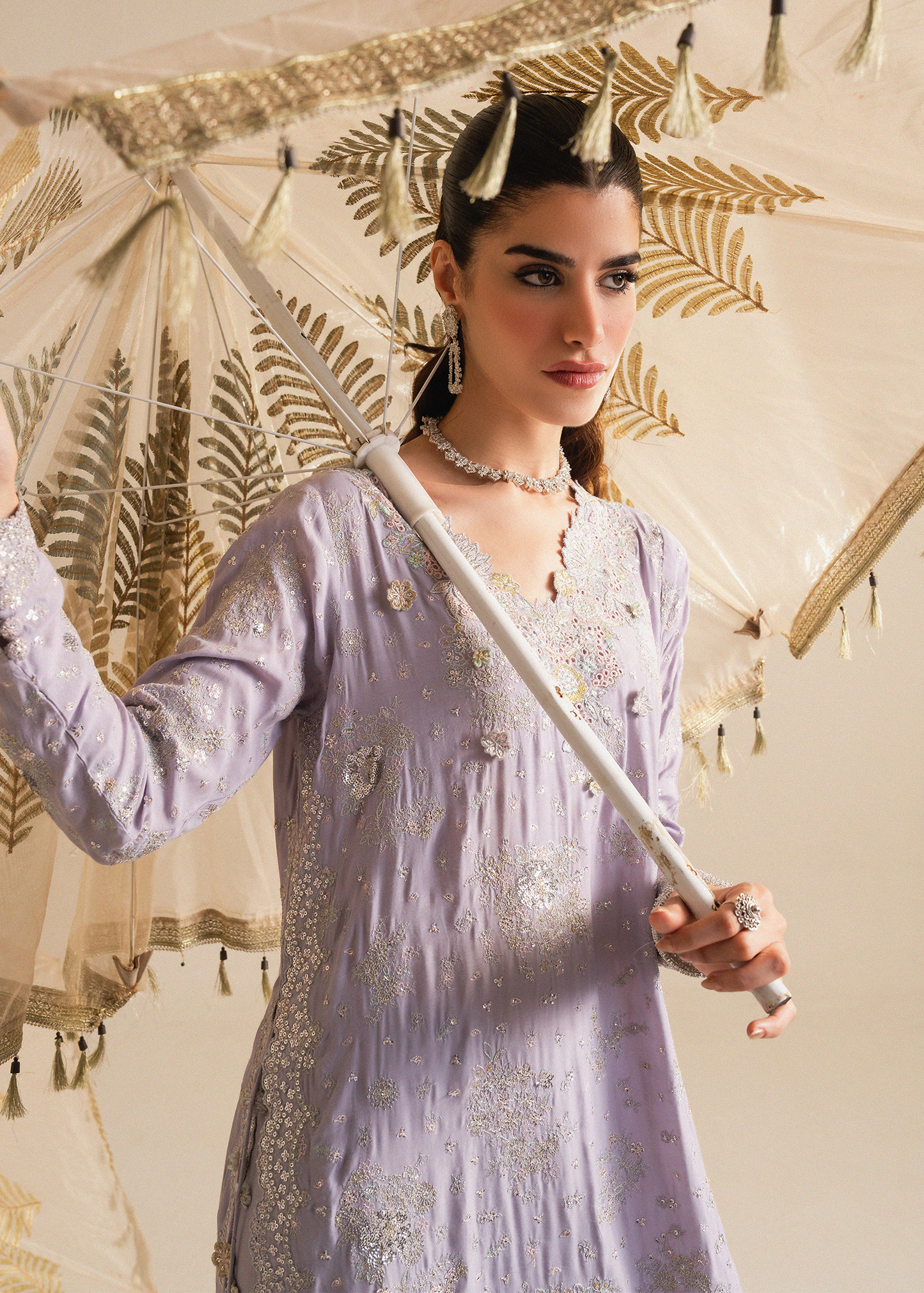 Lilac Organza Festive Pret
