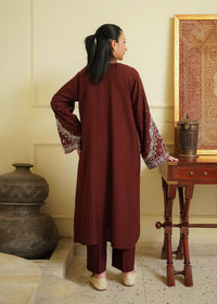 Brown Embroidered Marina 2 PC Suit