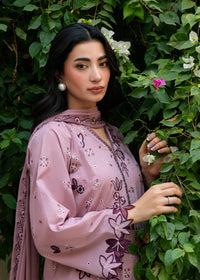Ava Tea Pink Festive Lawn