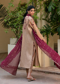 Mia Beige Festive Lawn