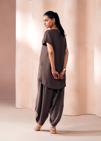 Brown Crush Co-ord Set