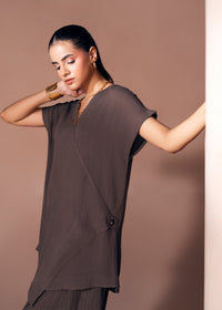 Brown Crush Co-ord Set