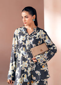 Charcoal Grey Printed Co-ord Set