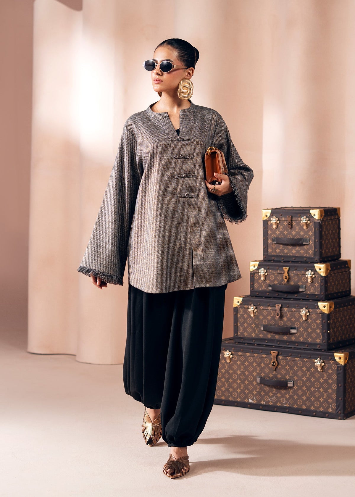 Grey Tweed Shirt