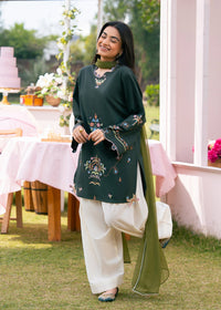Pine Green Embroidered Suit