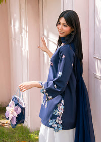 Moon Blue Embroidered Suit