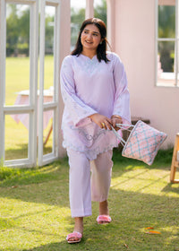 Sakura Pink Embroidered Suit