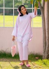 Sakura Pink Embroidered Suit
