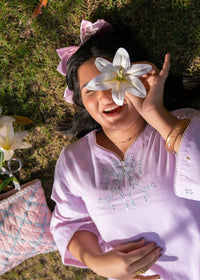 Sakura Pink Embroidered Suit