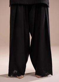 Black Embroidered Farshi Shalwar