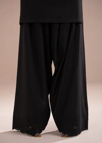 Black Embroidered Farshi Shalwar