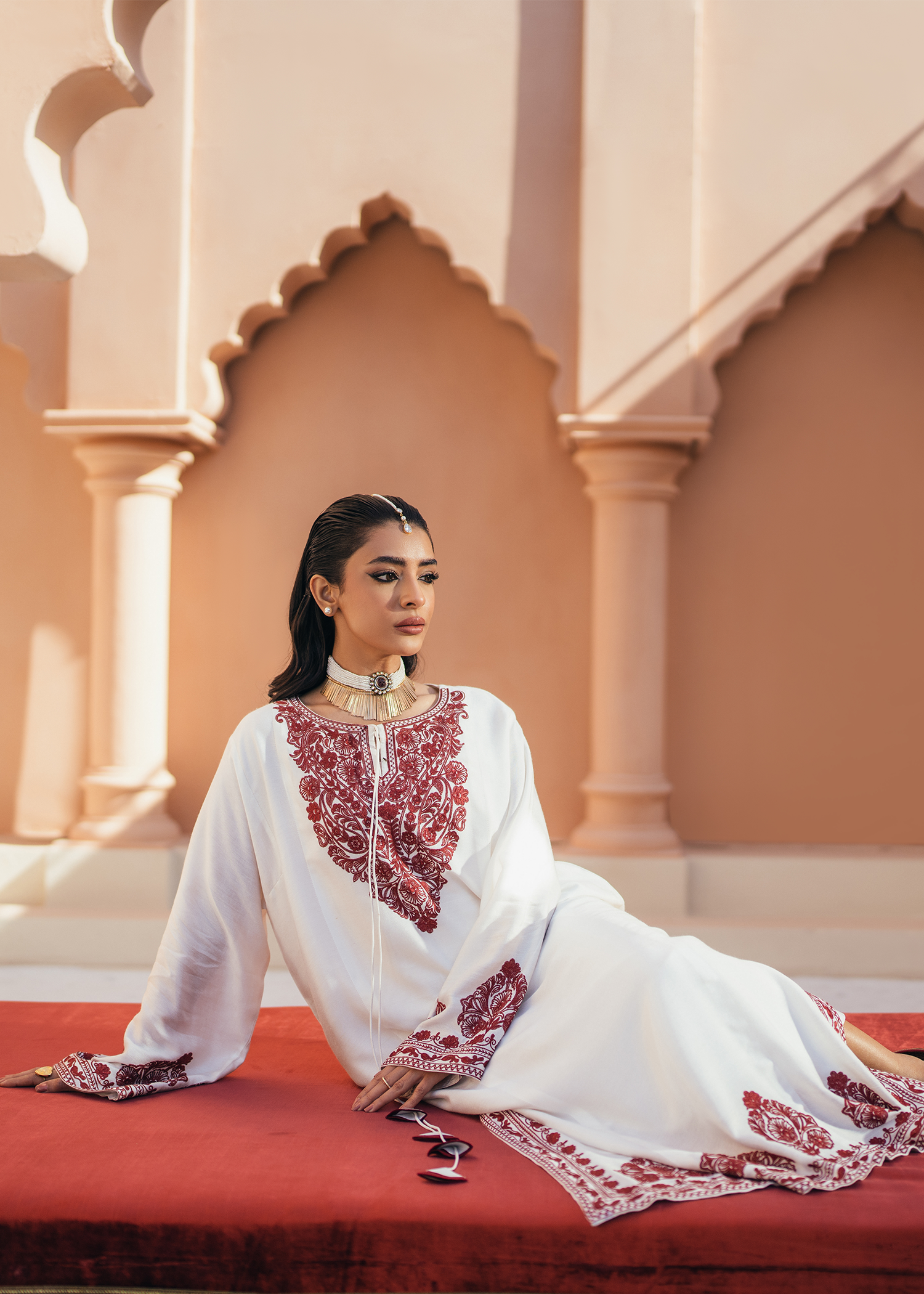printed embroidered
