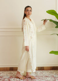 Ivory White Embroidered Lawn