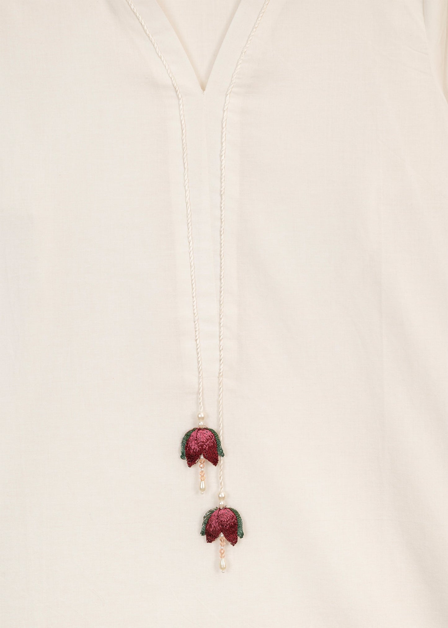 Cherry Red Printed Suit (2 pc)