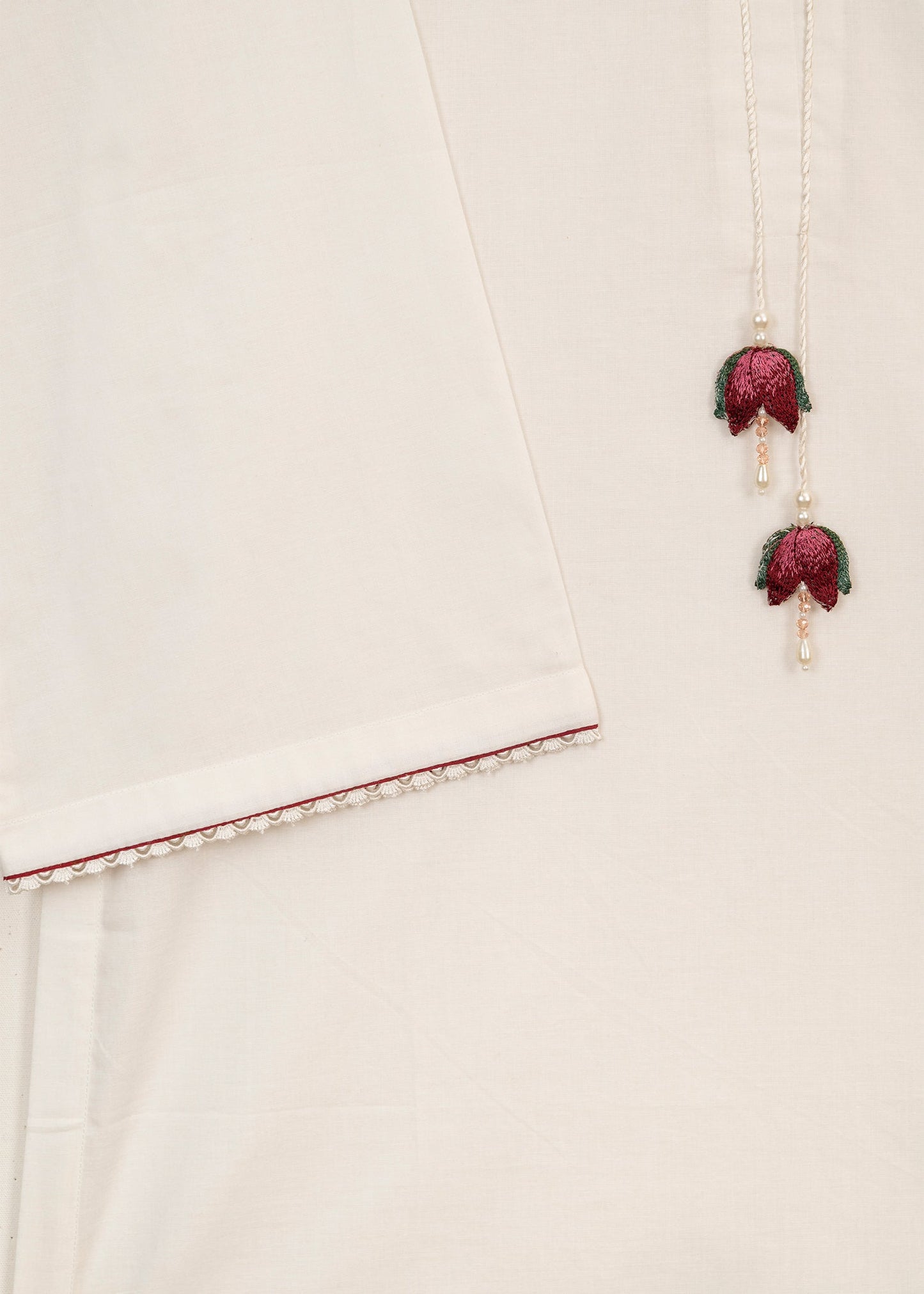 Cherry Red Printed Suit (2 pc)