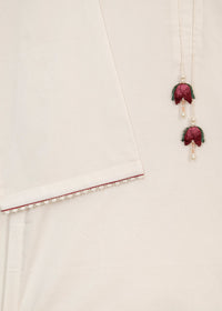 Cherry Red Printed Suit (2 pc)