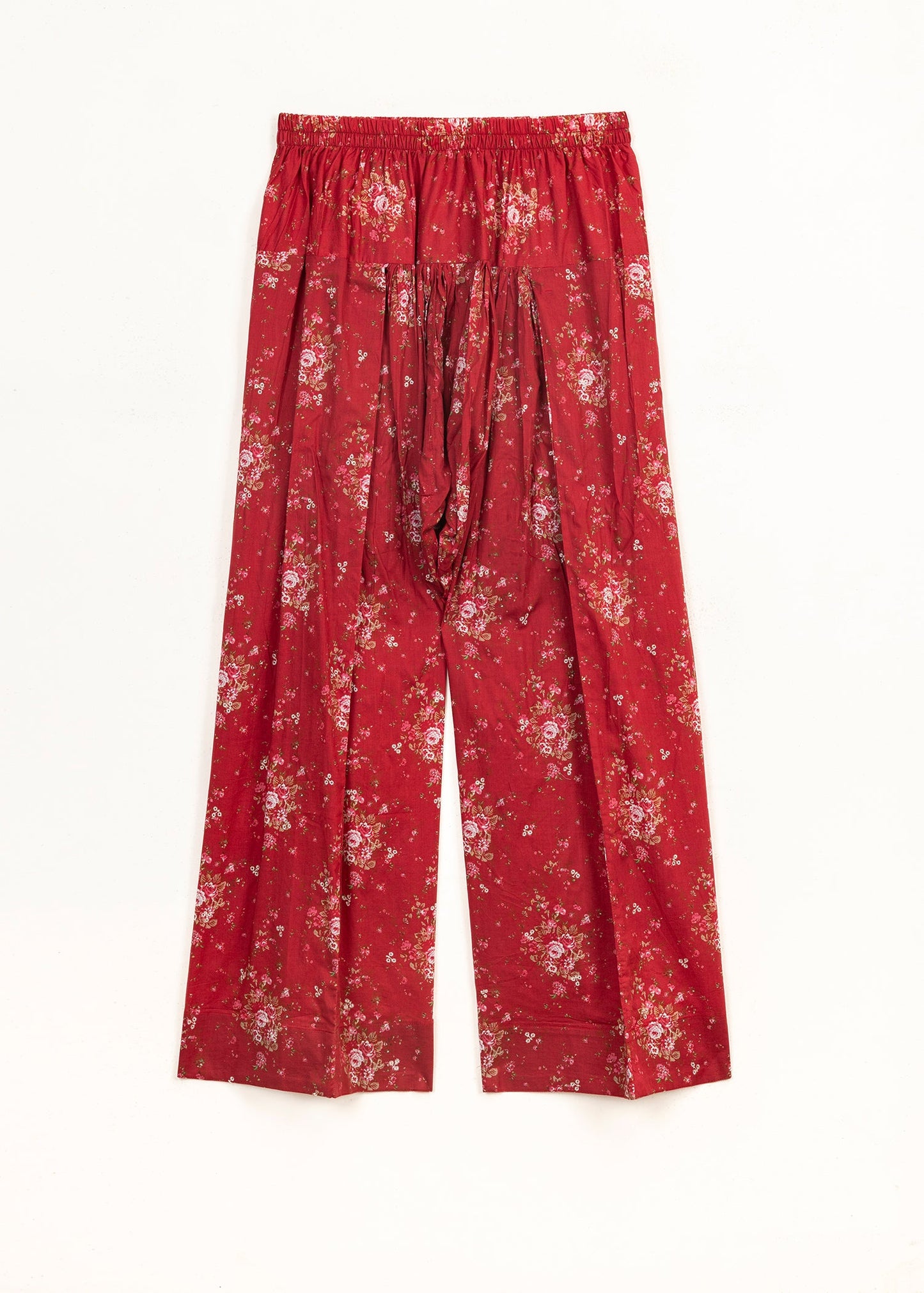 Cherry Red Printed Suit (2 pc)