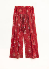 Cherry Red Printed Suit (2 pc)