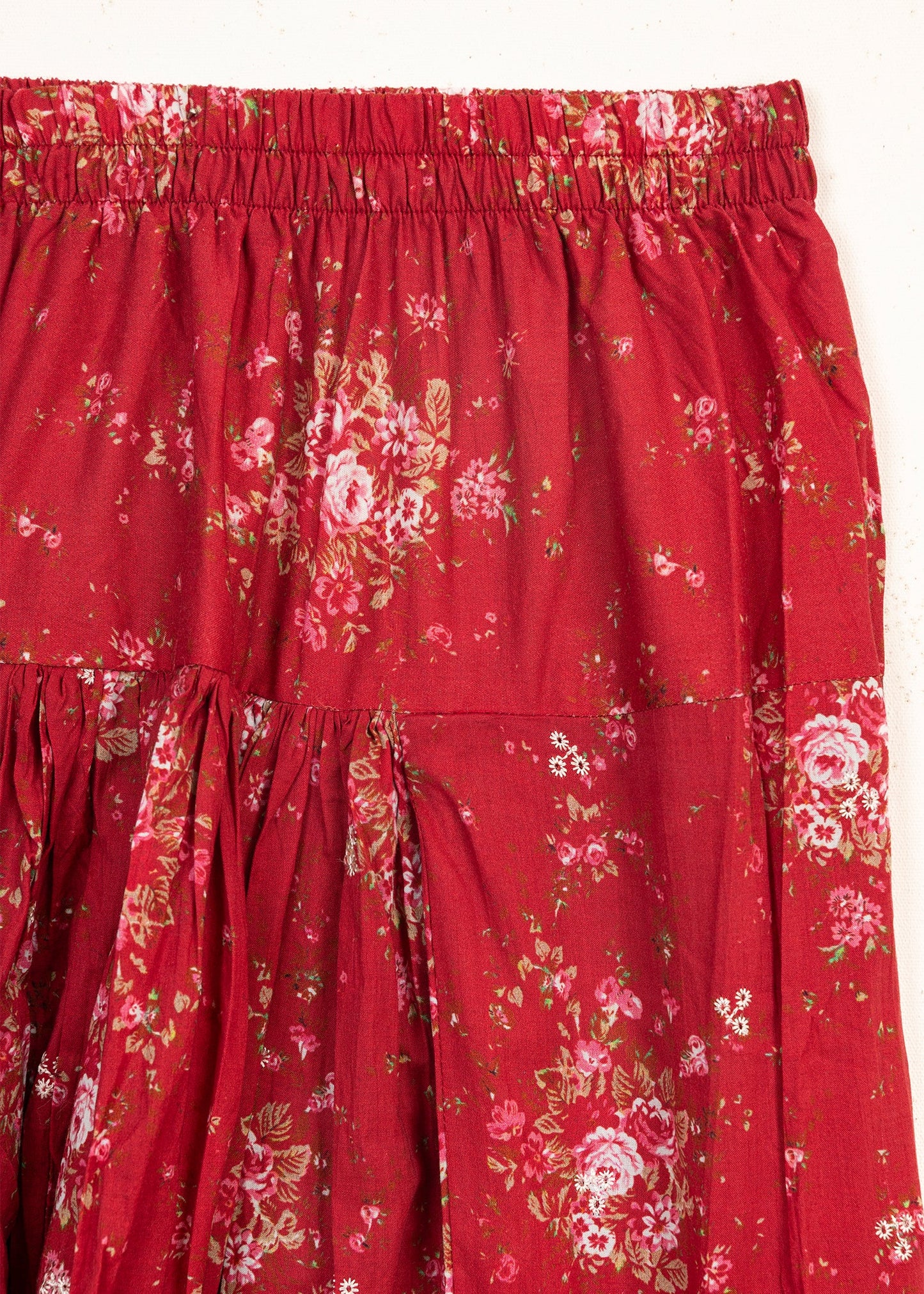 Cherry Red Printed Suit (2 pc)