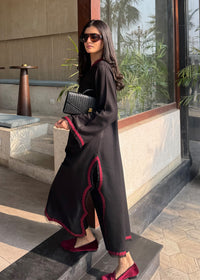 Black Embroidered Karandi 2 PC Suit