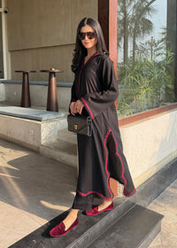 Black Embroidered Karandi 2 PC Suit